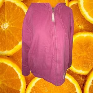 Schmidt Workwear for Her Pink Full Zip Sherpa Lined Canvas Jacket Size Large‎